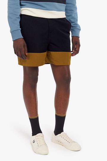 Fred Perry Colour Block Swim Miesten Shortsit Laivastonsininen | FI 1495EBCX